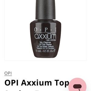 OPI Axxium No-Cleanse UV Top Sealer - Black led top coat gel polish